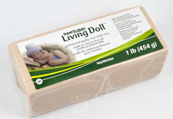 Super Sculpey Living Doll Clay 1 Pound-Baby